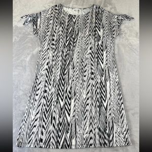 Calvin Klein womens short sleeve black white dress size XS Extra Small